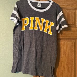 PINK varsity tee
